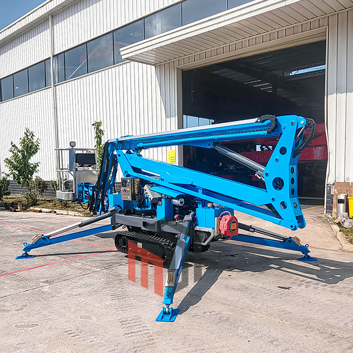 China 10m 14m 16m 18m Aerial Work Platform AC Battery Dual Power Trailer-Mounted Towable Boom Lifts