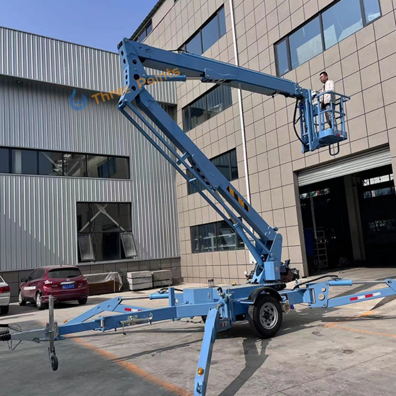 16m 20m Height Diesel Trailer Boom Lift Articulating Boom Lift Aerial Work Platform