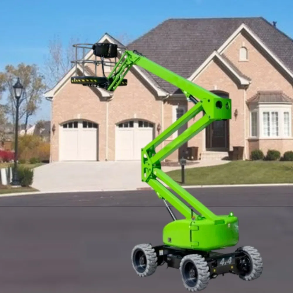 16m/230kg Self-Propelled Aerial Work Man Lift Trailer Mounted Electric Articulating Boom Lifts Platform for Sales