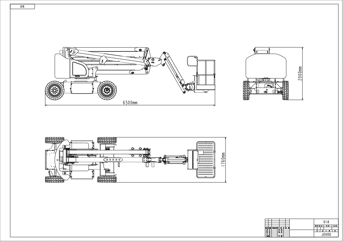 Lift Dimensions Drawing