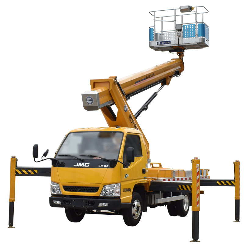 Diese Working Platform with Bucket Truck Automatic Truck Mounted Aerial Lift