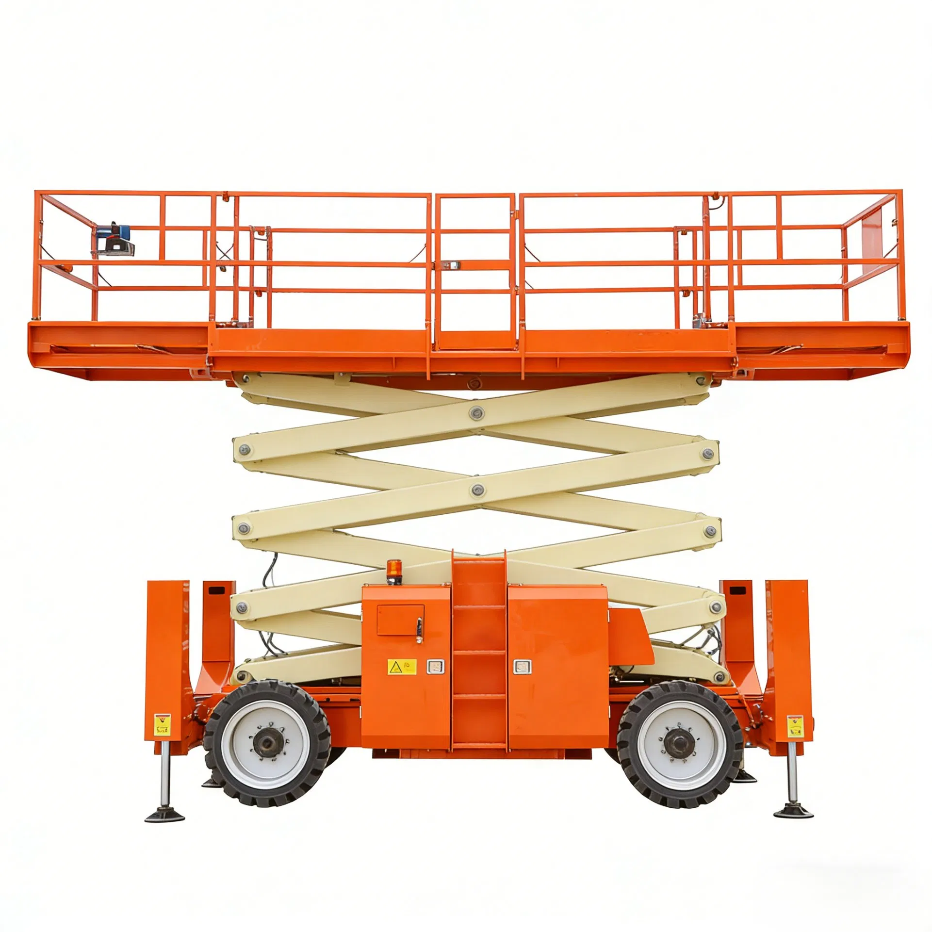 Rough Terrain Scissor Lift Aerial Work Platform for Outdoor Construction and Building Maintenance Diesel Scissor Lift for Industrial Applications