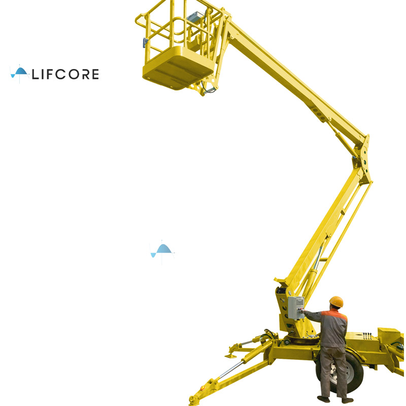 18m Hydraulic Towable Trailer Mounted Telescopic Articulating Electric Boom Man Lift