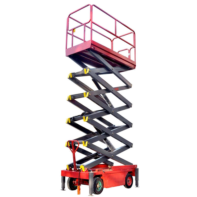 6m 8m 12m 14m 16m 18m Mobile Trailer Mounted Electric Hydraulic Man Scissor Lift Aerial Working Lift