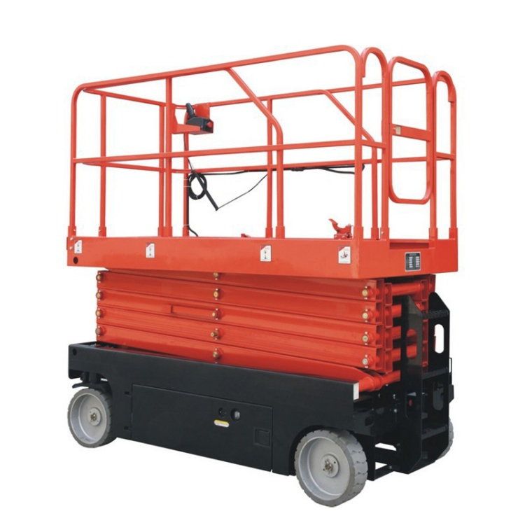 Compact Electric Hydraulic Scissor Lift for Rough Terrain