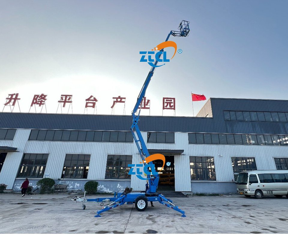 10-18m Aerial Towable Boom Lift Trailer Mounted Truck Used for Cherry Picker
