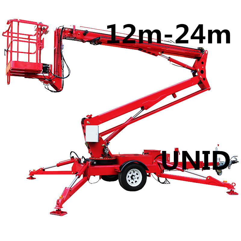 16m 18m 20m Articulating Boom Man Lift 12m 14m Tractor Trailer Boom Lift