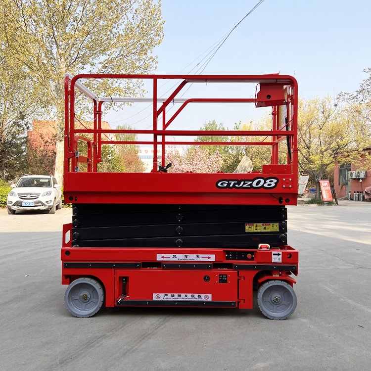 Electric Mobile Aerial Work Platform Vehicle Compact Design for Indoor/Outdoor Use