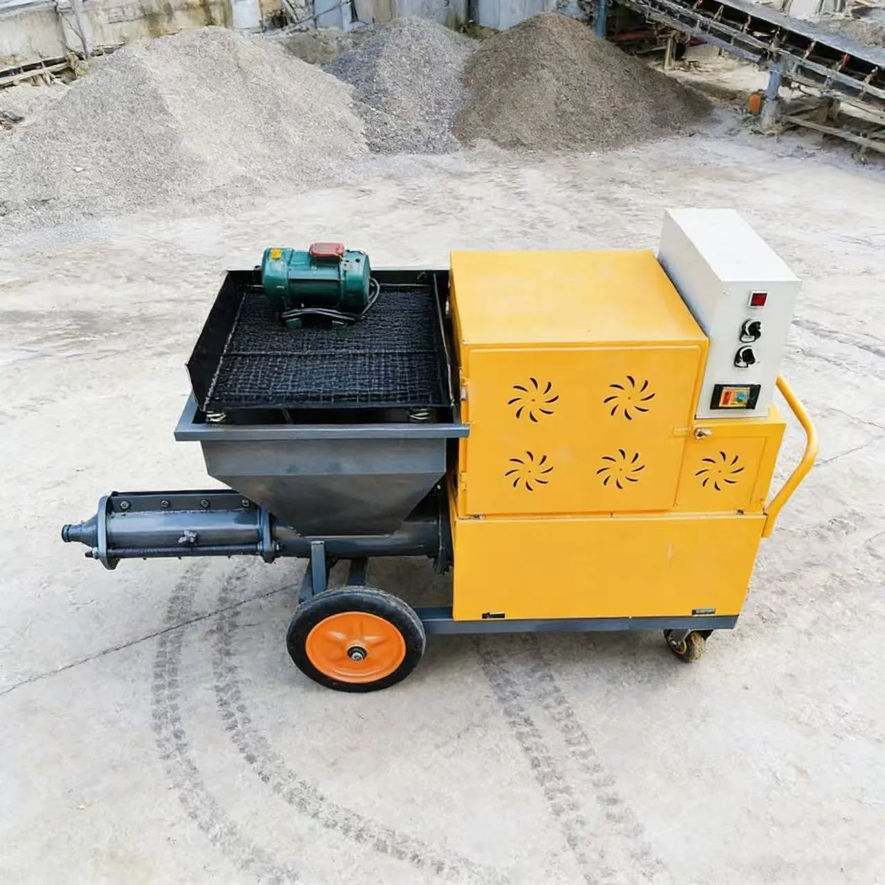 Heavy-Duty Mortar Spraying Equipment for Construction Site