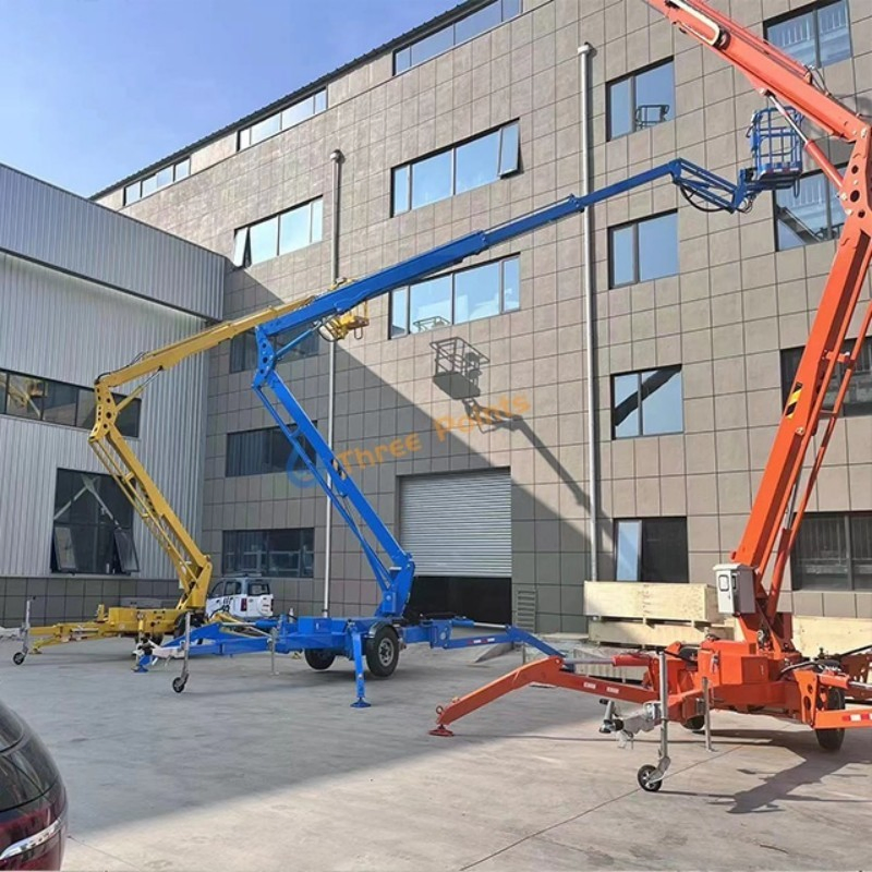 Three-Point CE 8m 10m 12m 14m 16m 18m Trailer Mounted Boom Lift