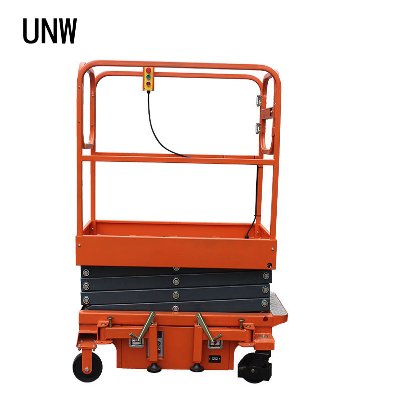 Mini Semi Automatic Self Propelled Push Around Mobile Scissor Lift