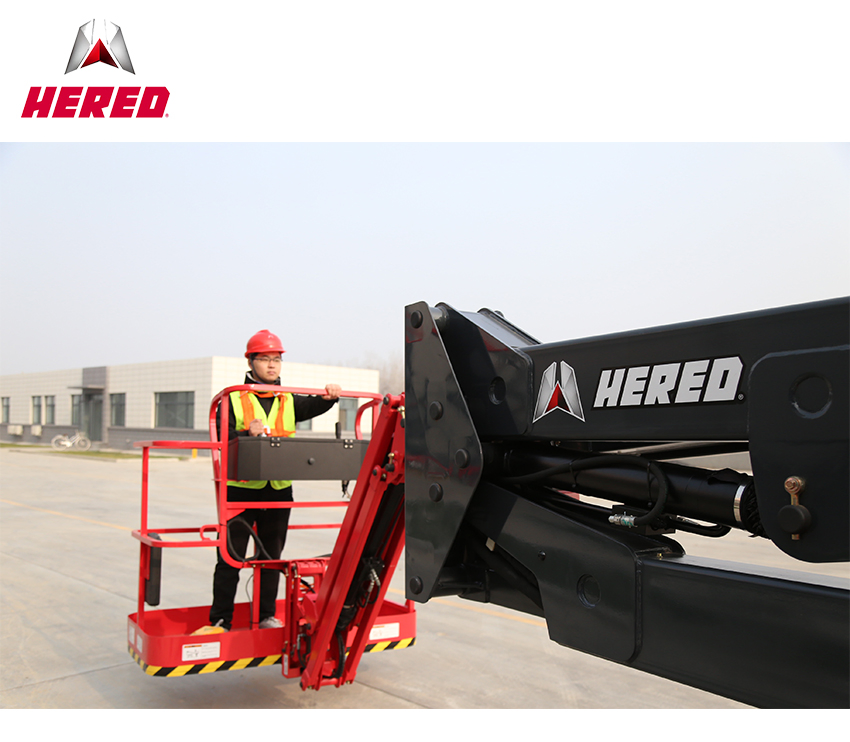 14m-40m Articulated Towable Boom Lift Trailer Mounted Cherry Picker Man Lift for Sale