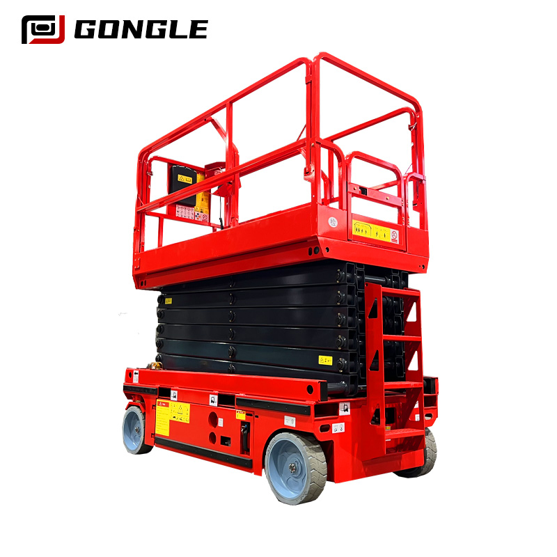 Mobile 6.5m Self-Propelled Rough Terrain Hydraulic Scaffolding Platform off-Road Table Electric Aerial Working Scissor Lift