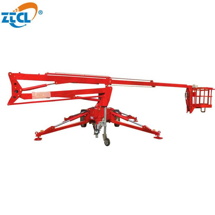 Ztcl 10-22m Electric Diesel Cherry Picker Towable Boom Lift Trailer-Mounted Boom Lift Spider Boom Lift Telescopic Boom Lift Articulated Boom Lift