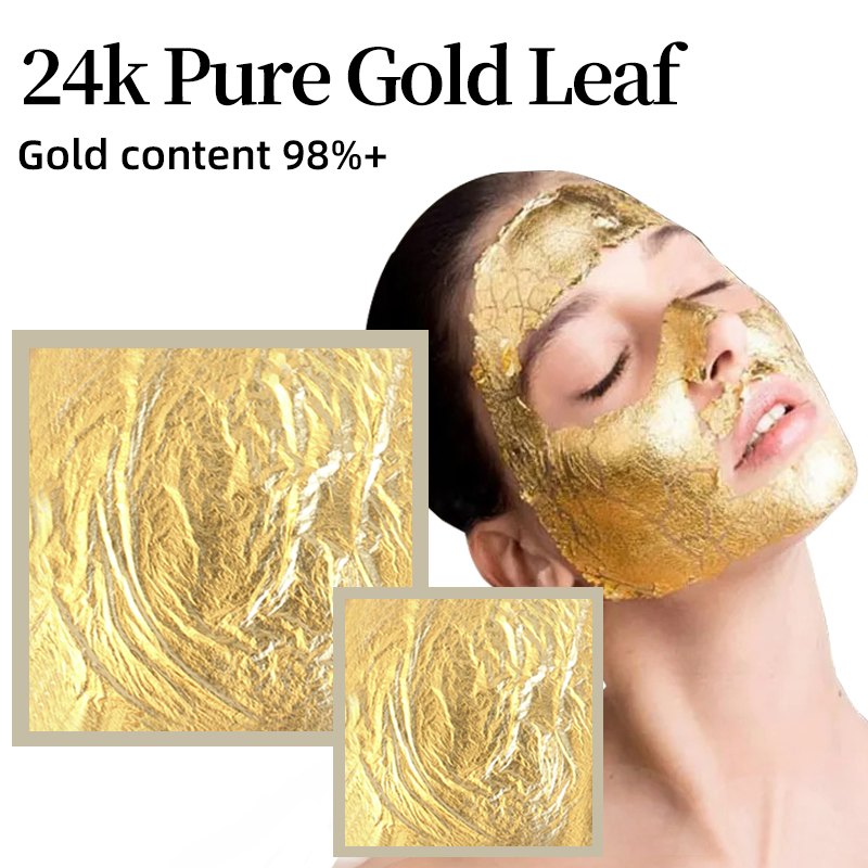 24K Pure Gold Foil Leaf Sheets for Food Cake Decoration