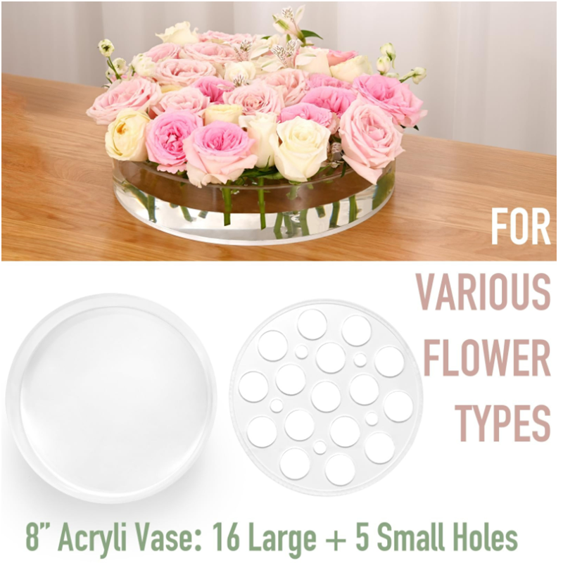 Customizable Injection Mold Acrylic Display Vase for Stunning Showcases