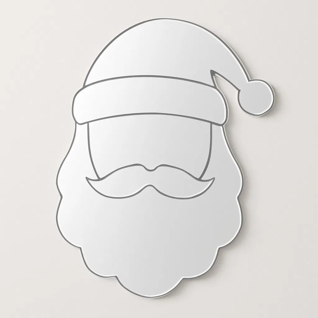 Customized 3D Christmas Themed Acrylic Mirror Wall for Modern Room Decoration