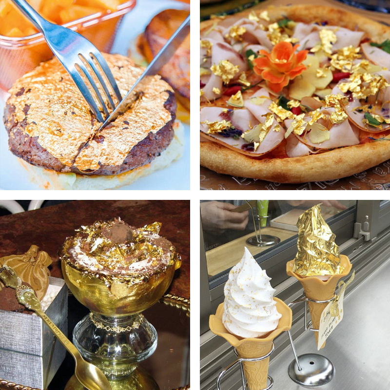 Decoration Golden Style Gold Leaf Art 98%-99% 24K Pure Gold Leaf Foil for Metal. Furniture Decoration, Gilding Outdoor Statues