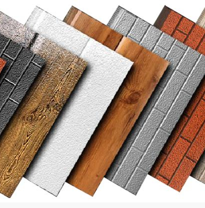 Aluzinc Galvanized Exterior Metal PU Foam Decorative Panel for Building Materials