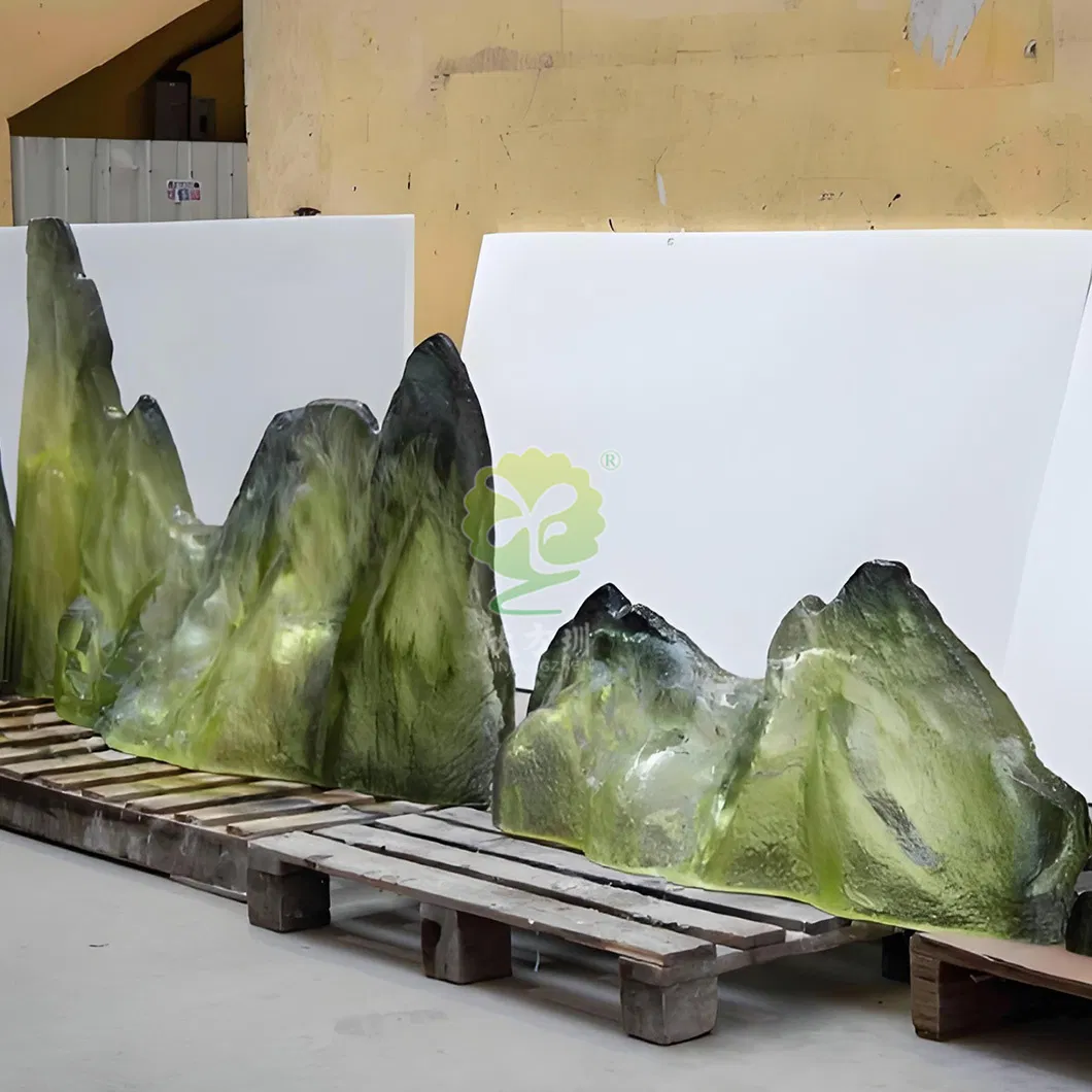 Platinum Crystal Transparent Resin Rockery Sculptures, Soft Furnishings, Home Decorations and Ornaments