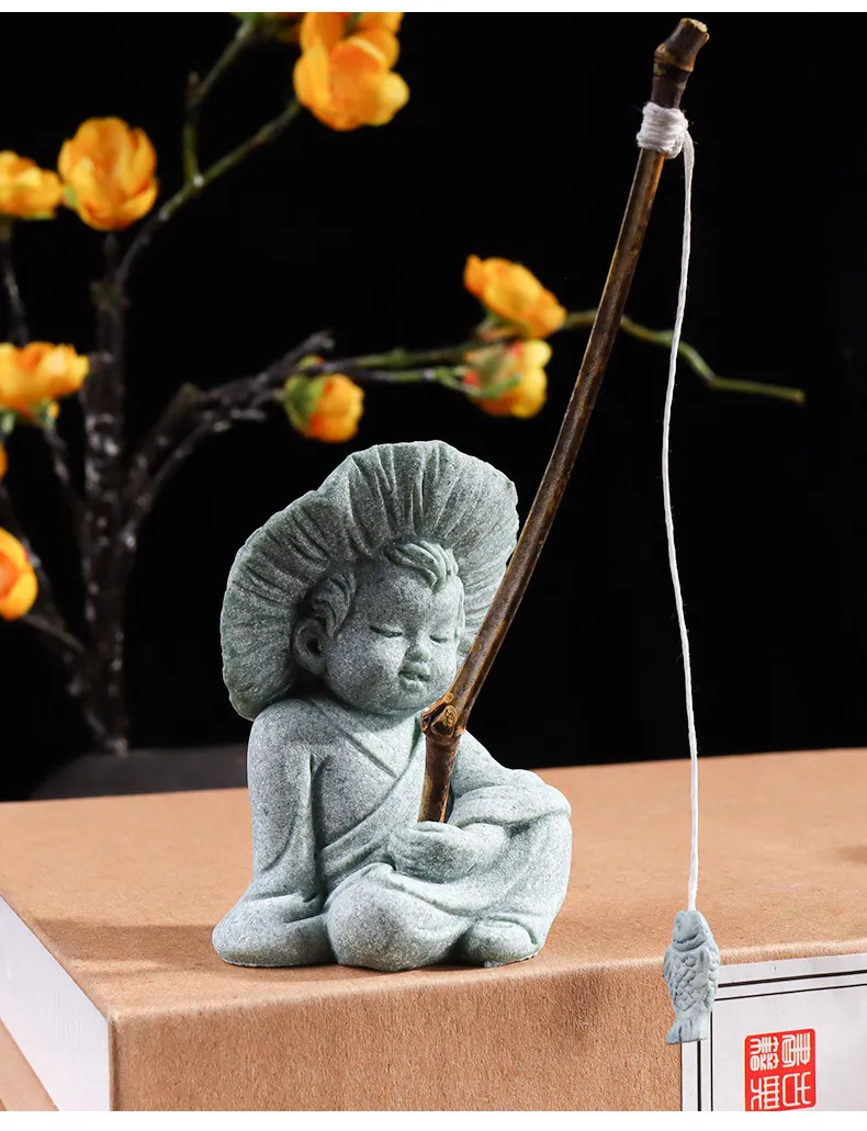 Resin Monk Ornament 1