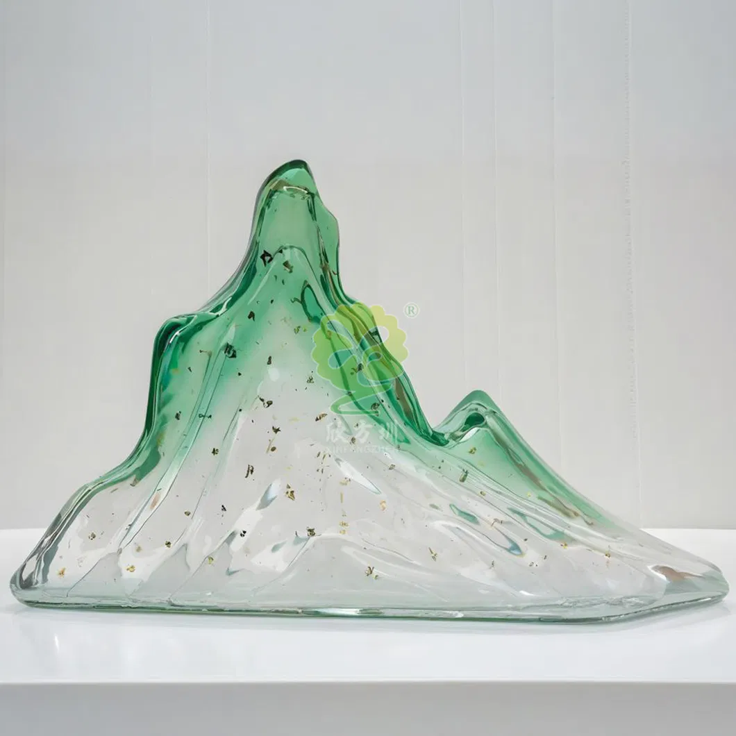 Customized Modern Art Transparent Rockery Sculpture Resin Interior Home Soft Decoration Ornaments