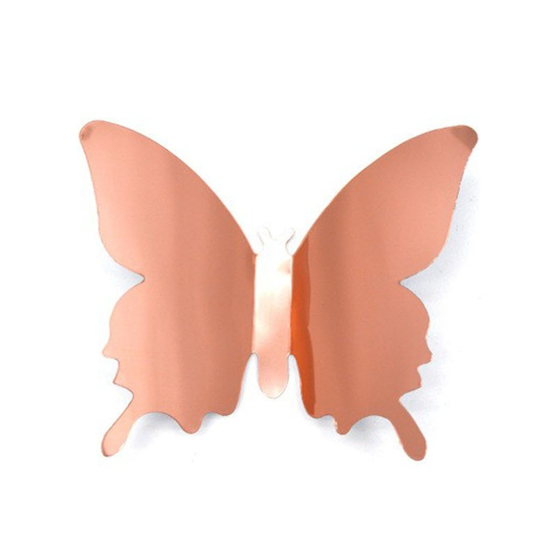 Acrylic Glitter Butterfly Mirror Wall Self Dhesivestickers DIY Home Decor