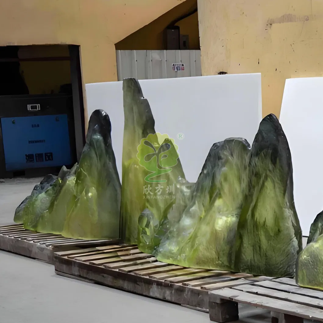 Platinum Crystal Transparent Resin Rockery Sculptures, Soft Furnishings, Home Decorations and Ornaments