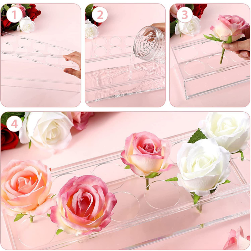 Customizable Injection Mold Acrylic Display Vase for Stunning Showcases