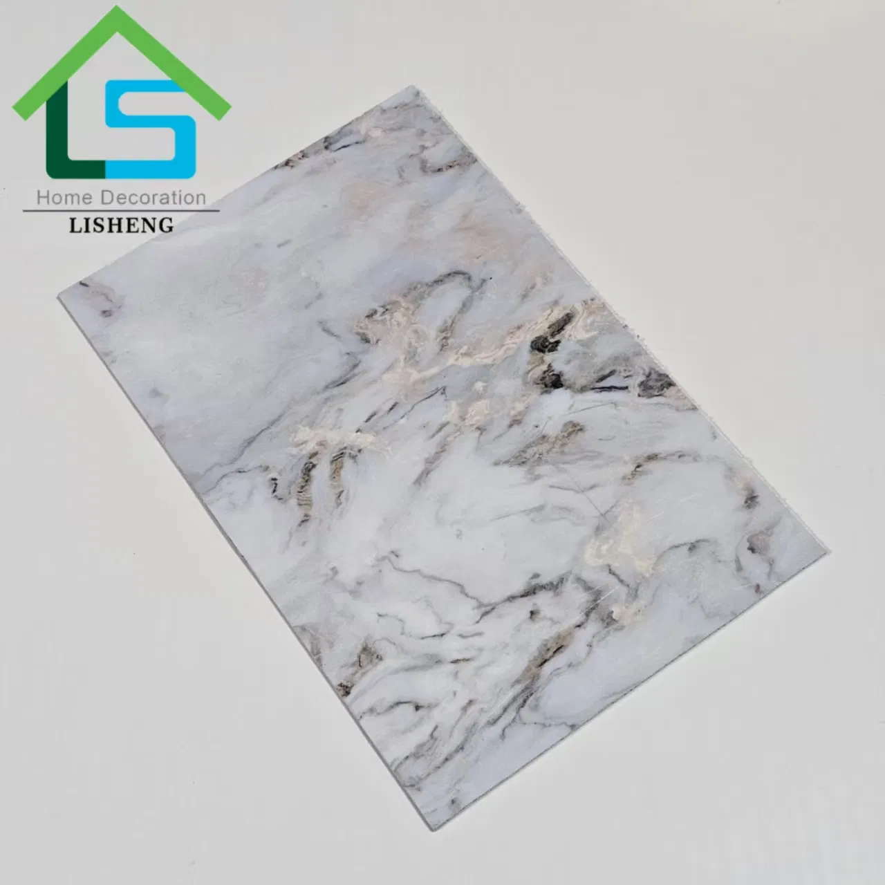 Hot Sales Artificial PVC Durable UV Coating Marble Decorative Plate for Interior Wall Cladding Decor