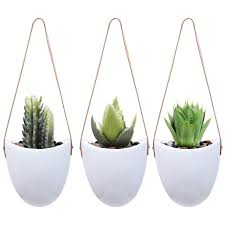 Classical White Decor Wall Hanging Freestanding Flower Pot