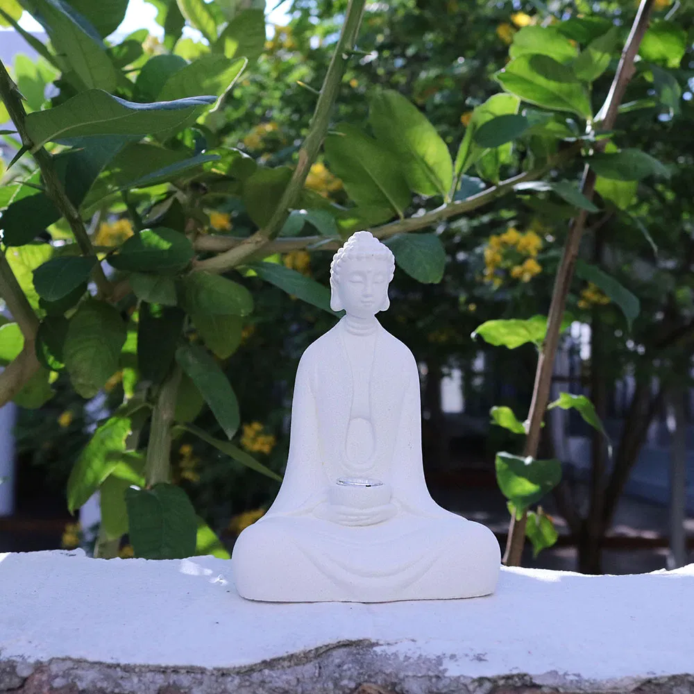 New Zen Home Decor Creative Sandstone Buddha Statue Resin Ornament