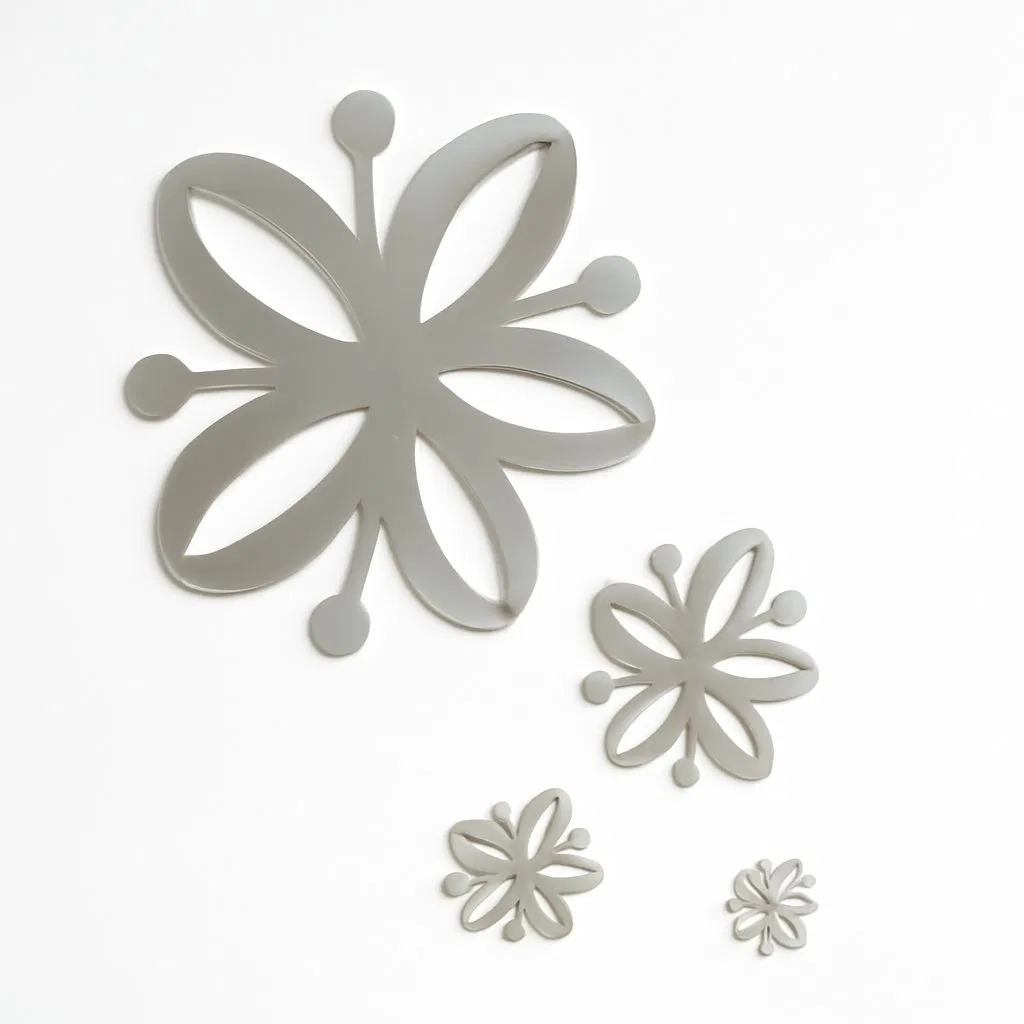 Acrylic Christmas Decor Creative Mirror Wall Decoration