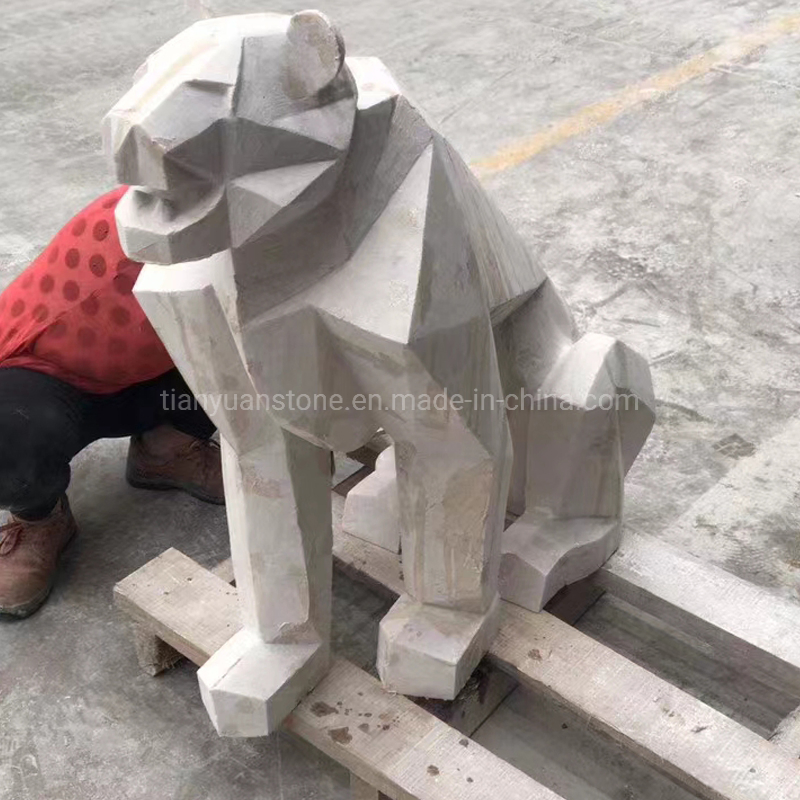 Abstract Statue Artistic Design Natural Marble Sculpture Decoration for Table Home