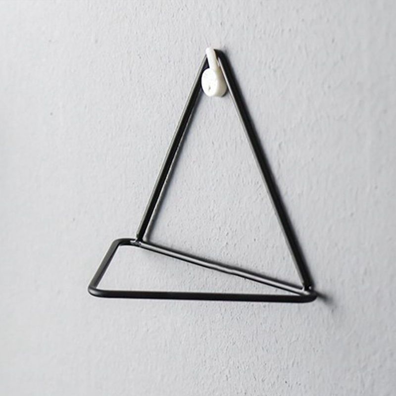 Triangle Geometric White Modern Ceramic Succulent Air Plant Holder Hanging Wall Planter Vase for Home Office Decor Decoration Birthday Wedding Gift