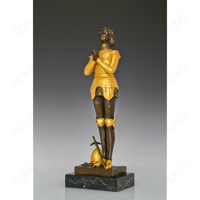 Joan of Arc Bronze Warrior Statue Art and Collection
