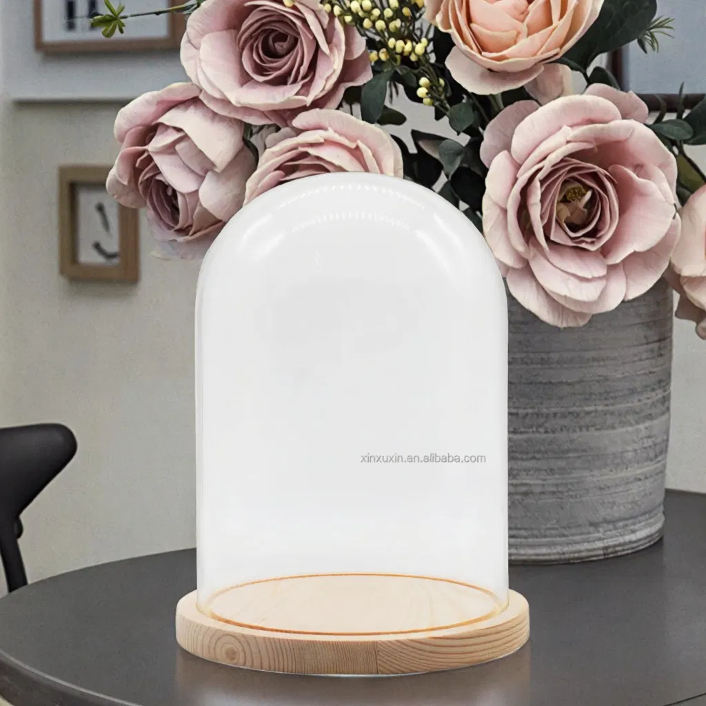 High Borosilicate Glass Dome for Flower Arrangements and Decor