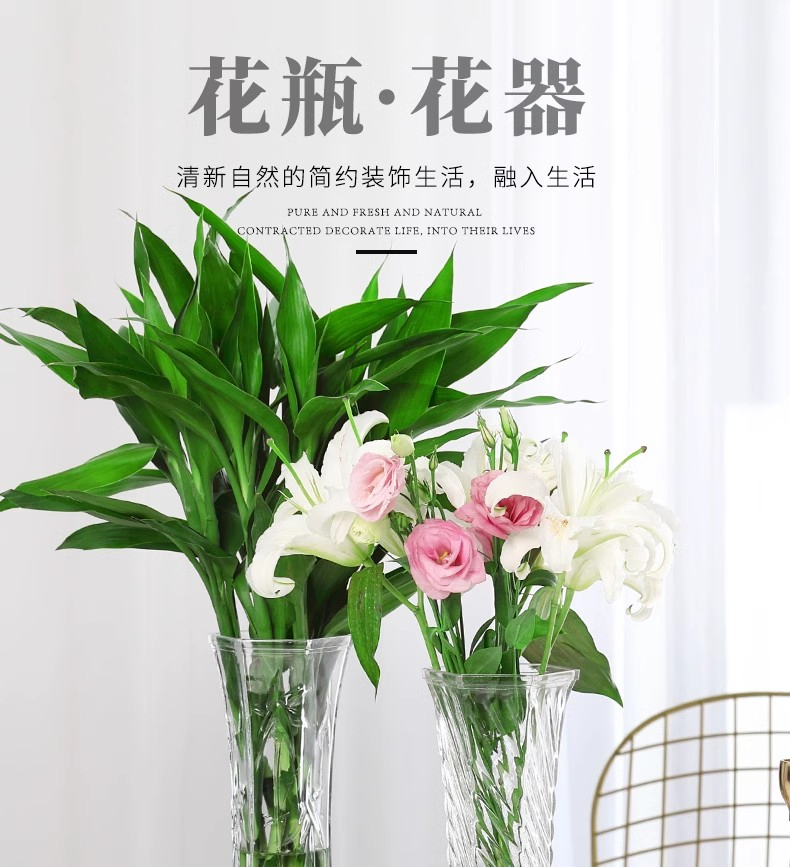 Decorative Multicolor Glass Flower Pot Glass Vase for Home Interiors