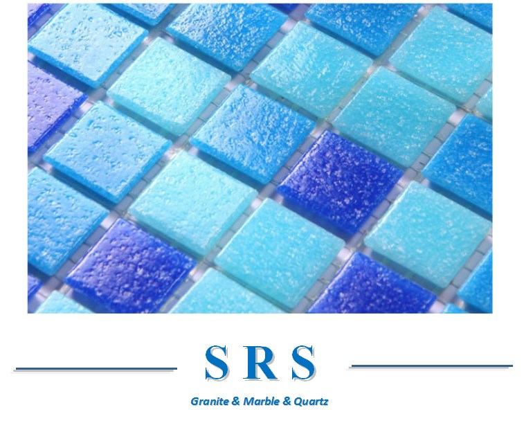 Building Material Glass Mosaic for Wall Tile Decoration, Mosaic Tile for Bathroom and Swimming Pool