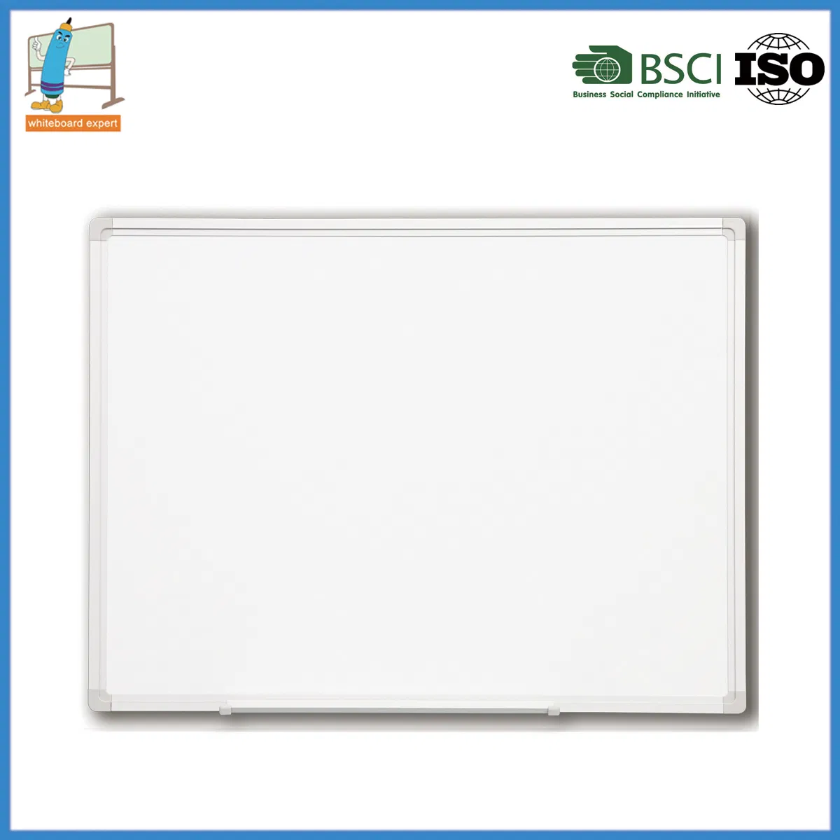 Magnetic Porcelain Dry Erase Board, 47 X 96 Inches, Silver Aluminum Frame, Multi Sizes