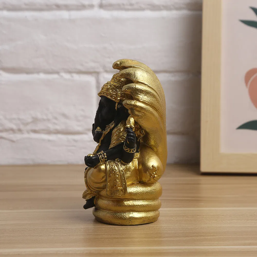 13cm 5inch Resin Craft Ornament Desktop Home Decorations Buddha Statue Crafts Handmade Indian Elephant God Snake Head