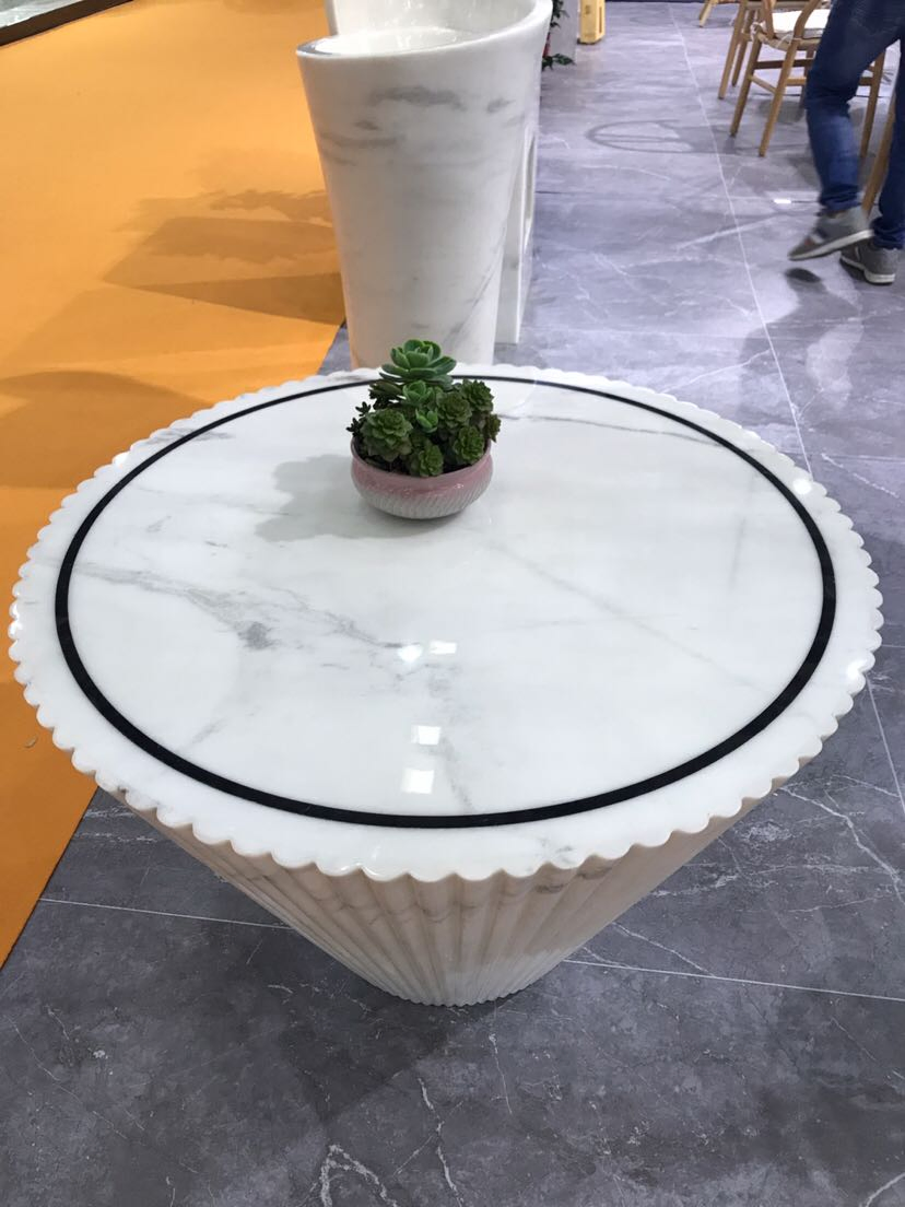 Nature Marble Design Side Table Sink Furniture for House Decoration