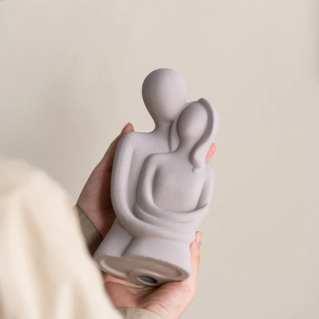 Couple Hugging Statue 2