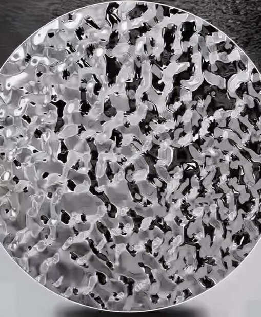 Ss 304 Golden Color Ceiling Wall Water Ripple Stamped Decorative Stainless Steel Sheet Plate