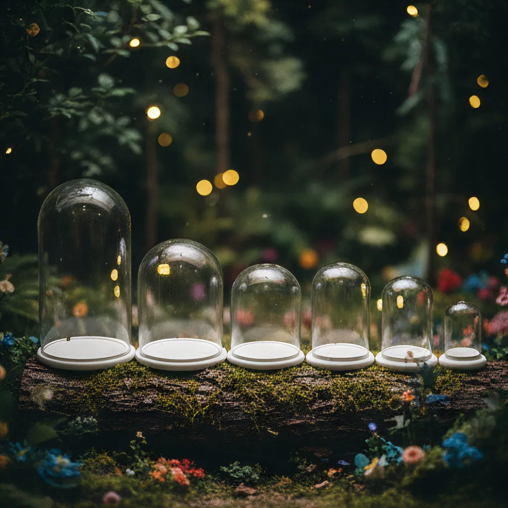Stunning Clear Glass Dome with Preserved Rose for Timeless Decoration