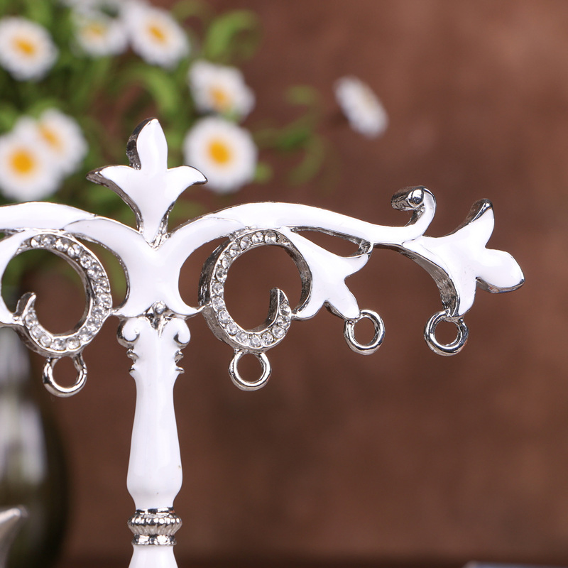 16cm 6inch Earrings Bracelet Jewelry Display Rack Villa Bar Decorative Vintage Organizer Home Accessories Enameled Ornaments