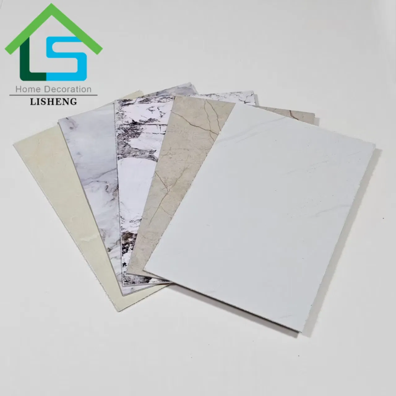 Hot Sales Artificial PVC Durable UV Coating Marble Decorative Plate for Interior Wall Cladding Decor