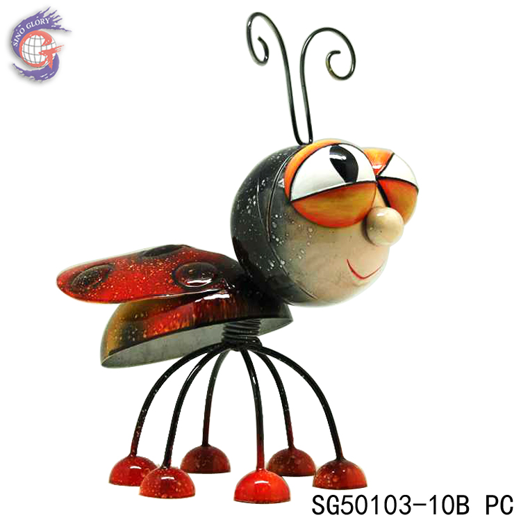 Factory Supply Large Brown Metal Ant Statue for Yard Decor