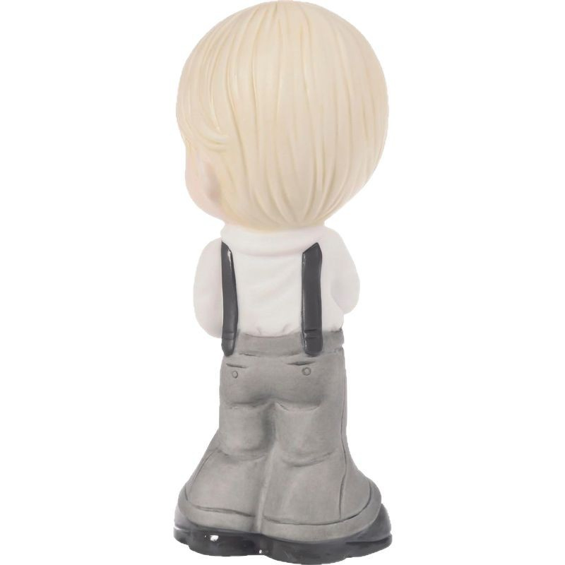 11cm 4.3inch Valentine's Day Boy Holding Rose Statue Home Desktop Ornaments Resin Crafts Creative Decorations Gifts