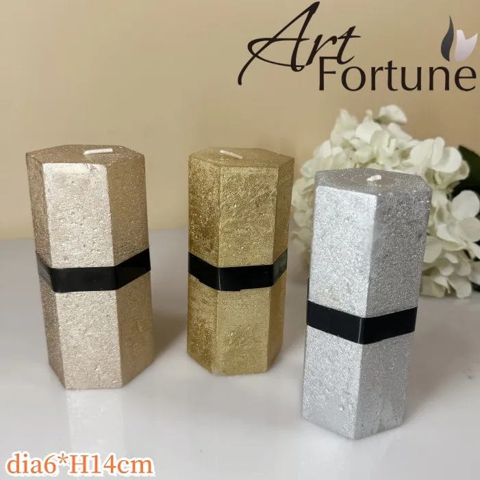 Multi-Colored Pillar Candle